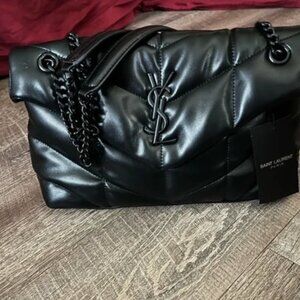Blacked Out Designer Quilted Purse Y